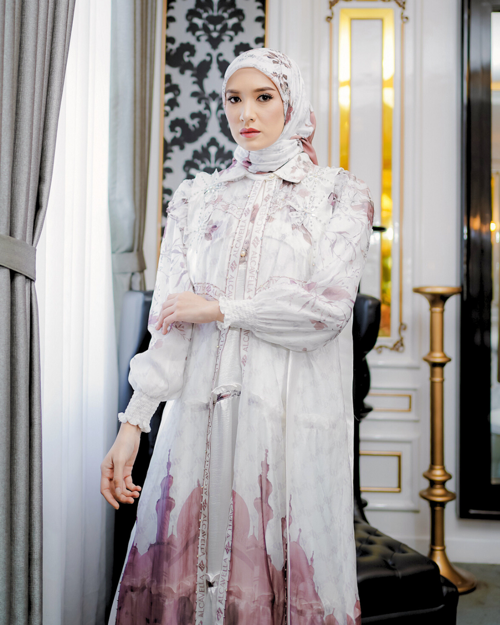 MAHEERA DRESS - BROKEN WHITE