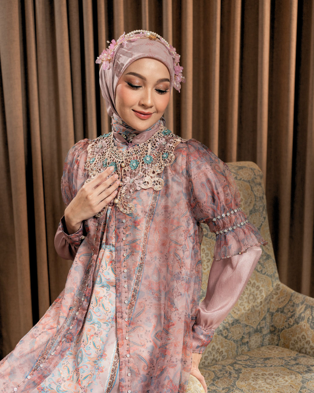 ZAURA LYRA DRESS - BLUSH PINK