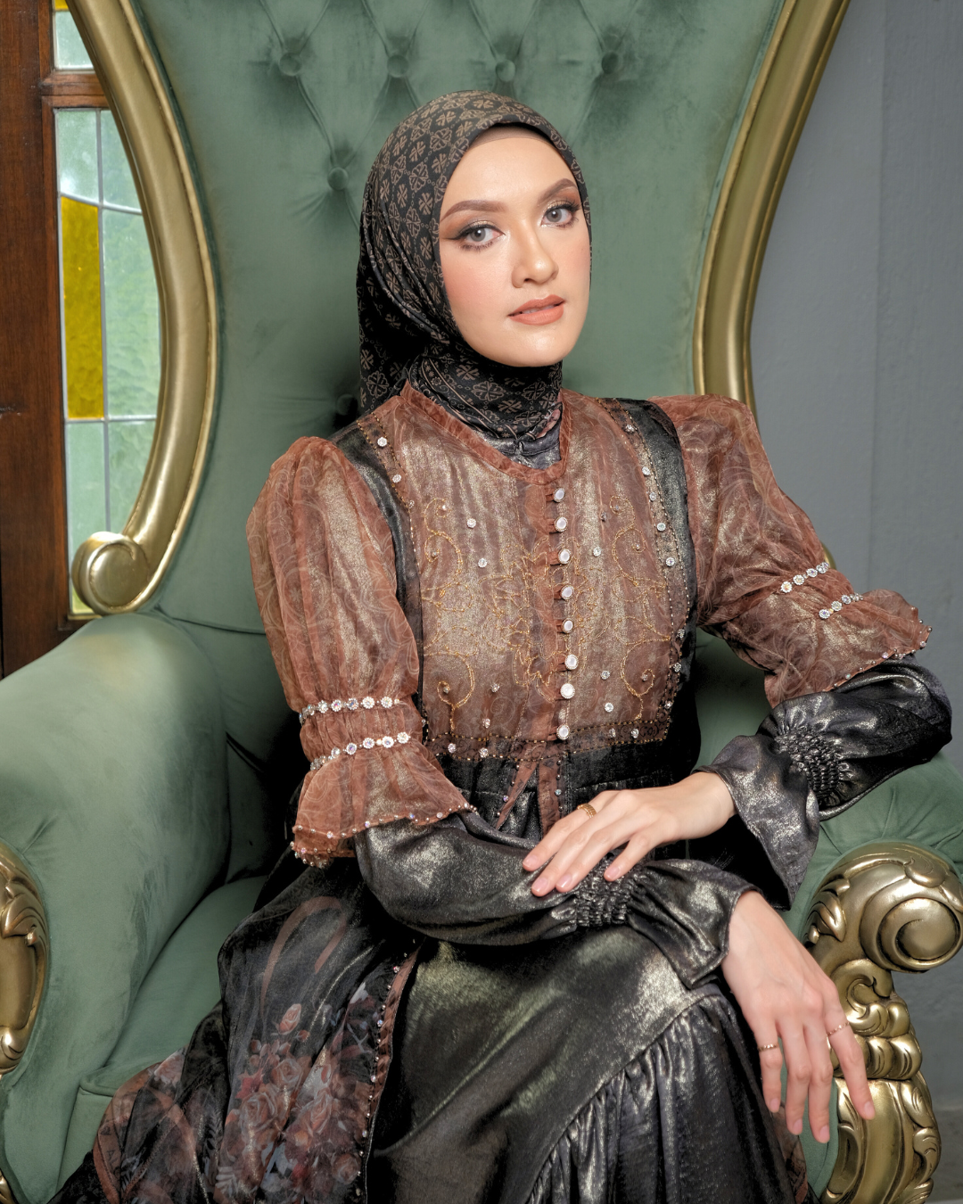 ZAREESHA DRESS - BLACK
