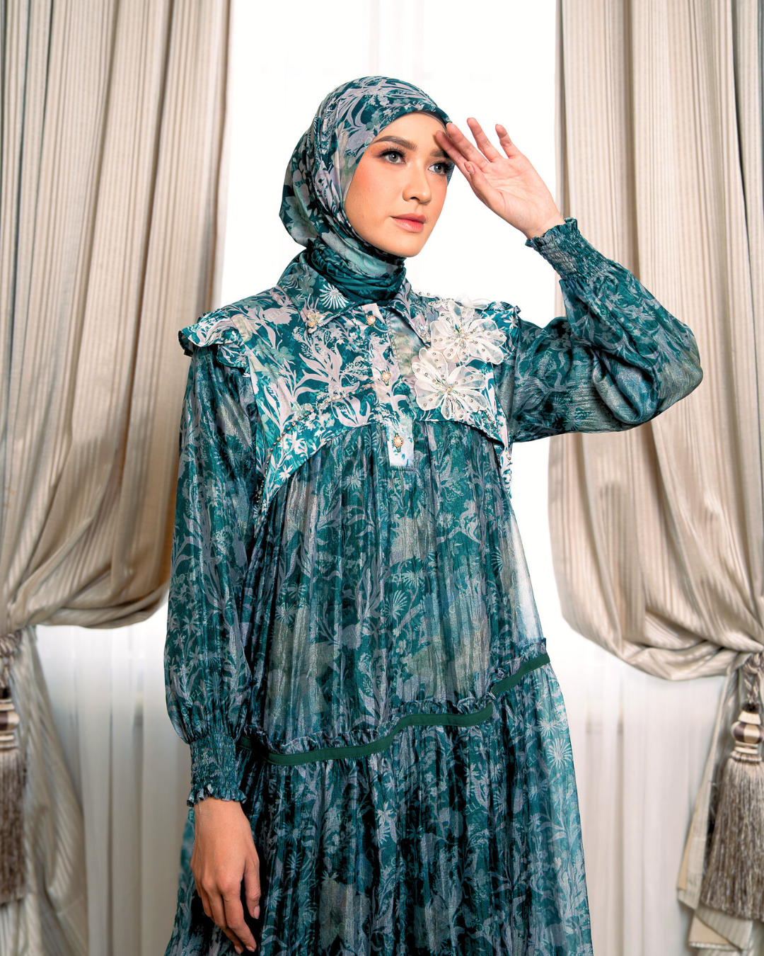 ZARELIA DRESS - EMERALD