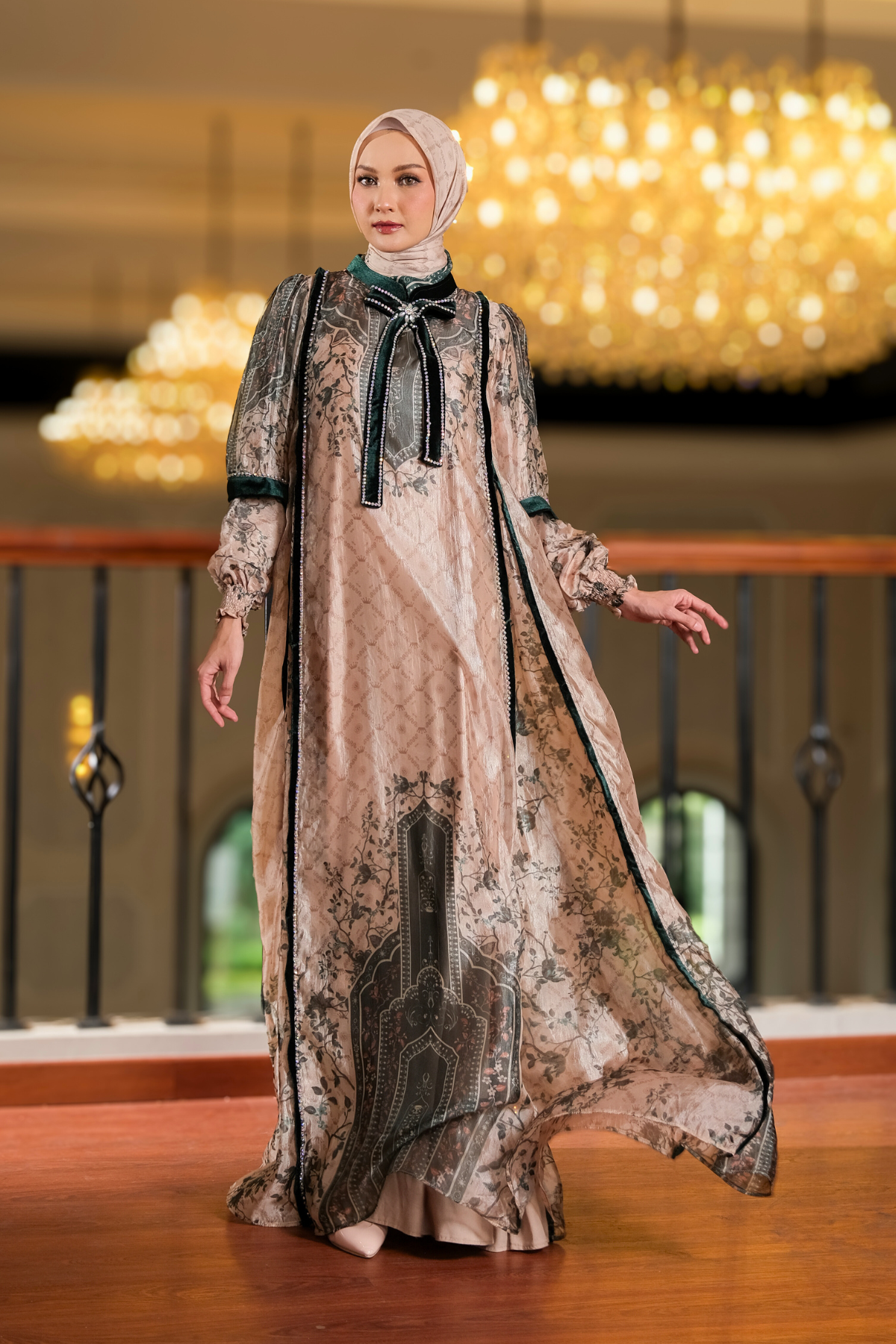 ZANEERA DRESS - EMERALD CREAM