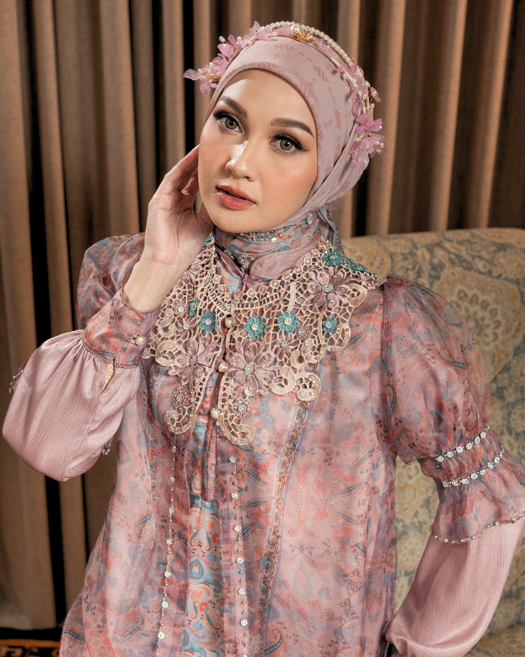 ZAURA LYRA DRESS - BLUSH PINK