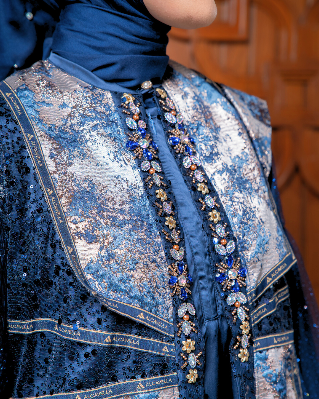 SHARADIVA DRESS - NAVY