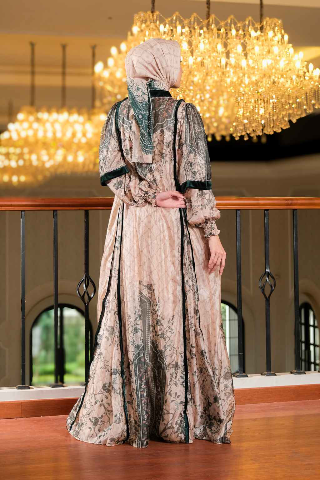 ZANEERA DRESS - EMERALD CREAM
