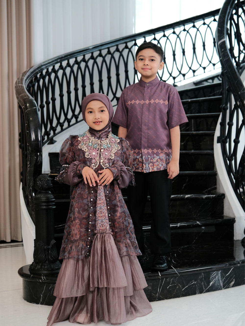 ZAURA LYRAA KIDS DRESS - TAUPE
