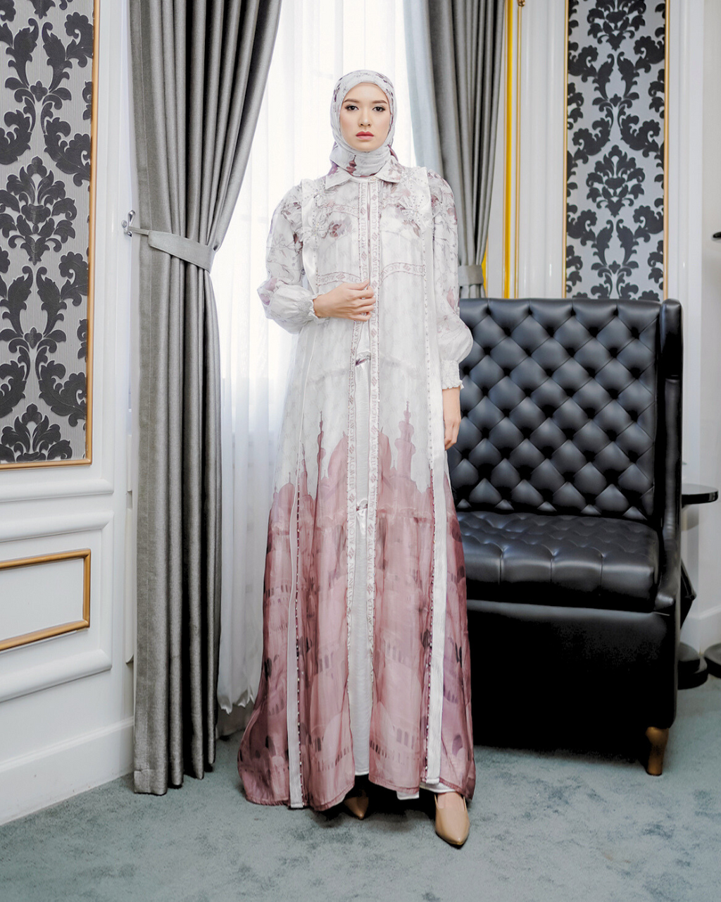 MAHEERA DRESS - BROKEN WHITE