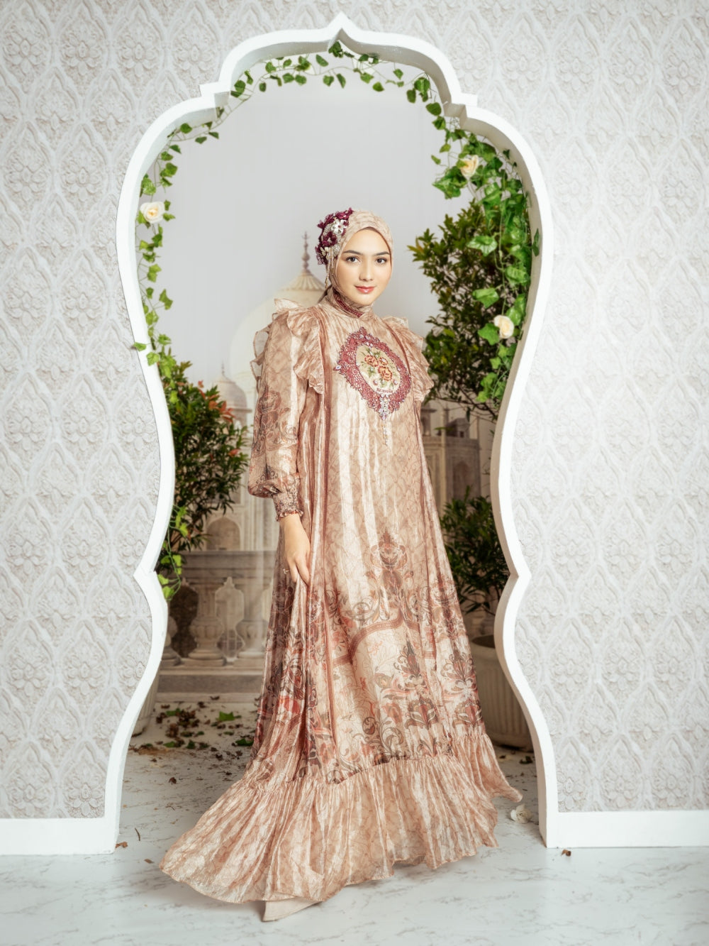 ELVARA DRESS - SOFT SAND