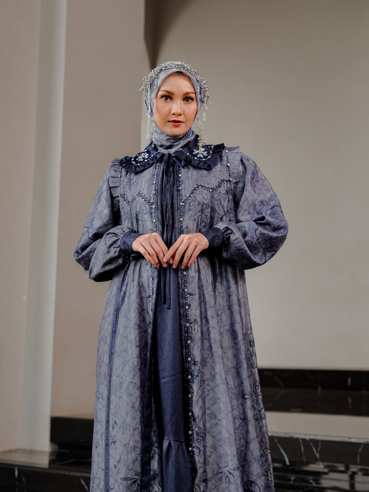 YARAA DRESS - STONEBLUE