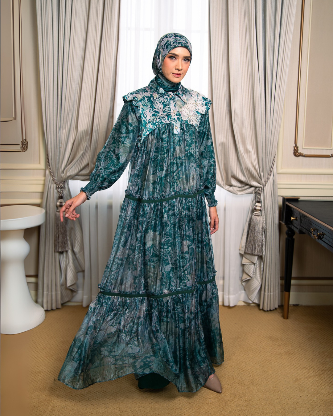 ZARELIA DRESS - EMERALD