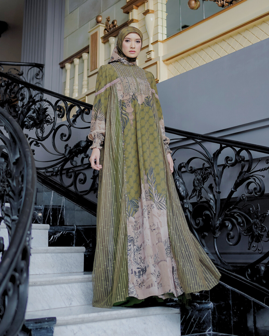 MAYESHA DRESS - OLIVE