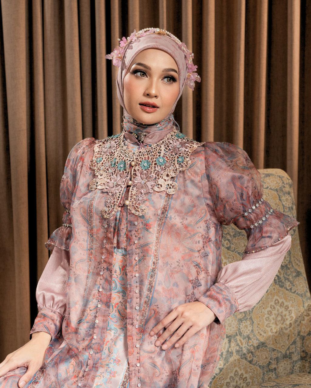 ZAURA LYRA DRESS - BLUSH PINK