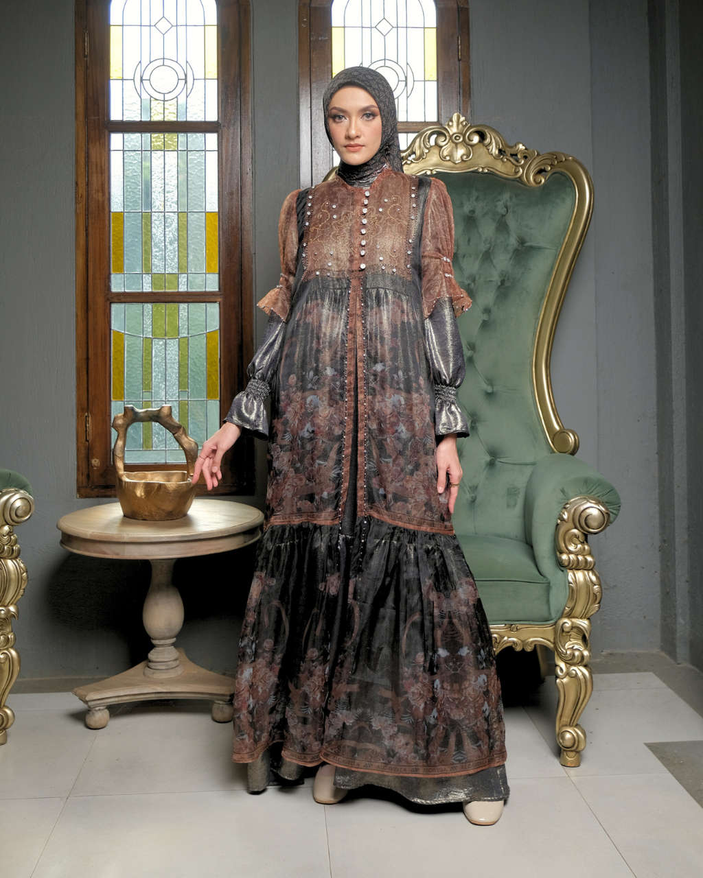 ZAREESHA DRESS - BLACK