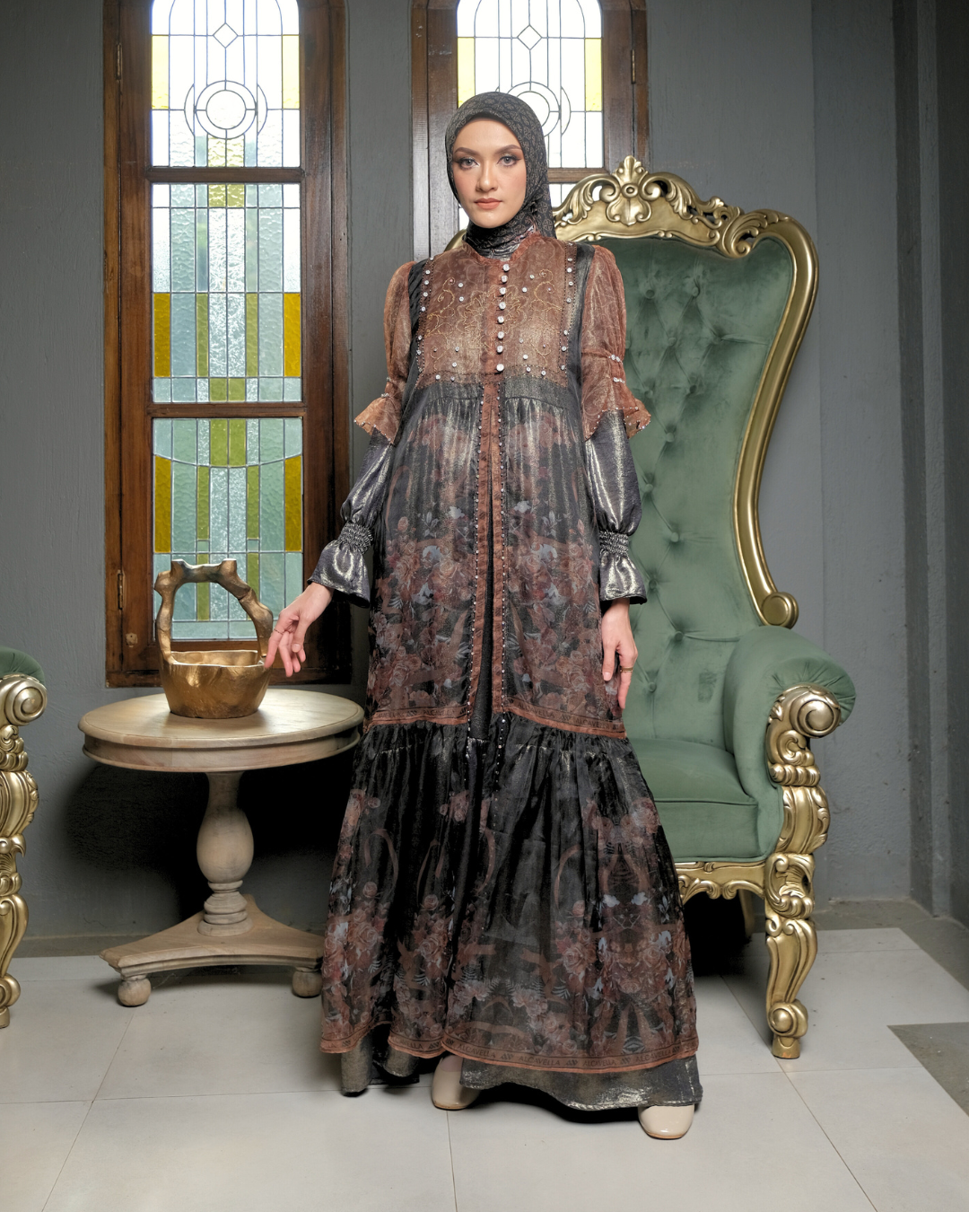 ZAREESHA DRESS - BLACK
