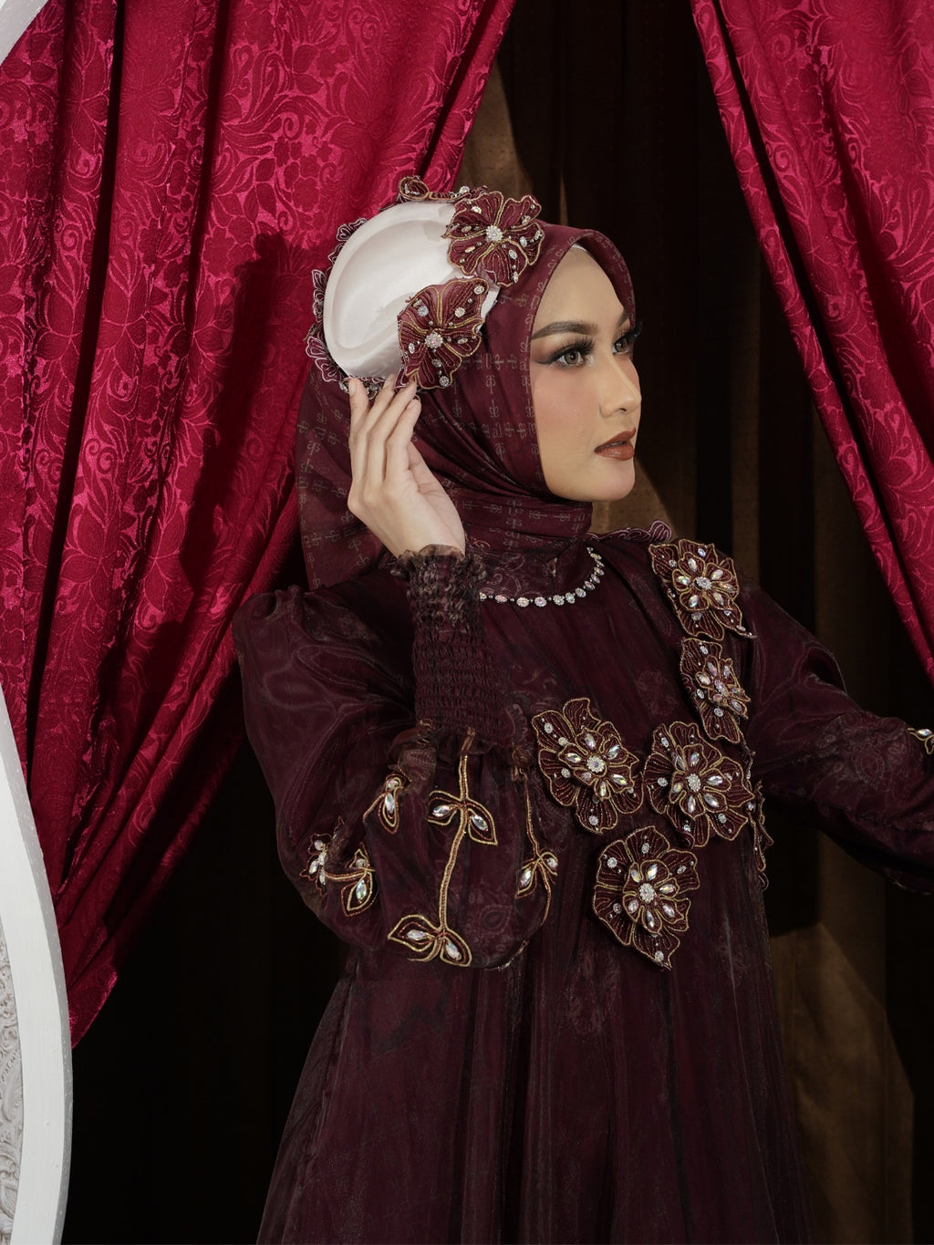 ALMEERA DRESS - IMPERIAL RED