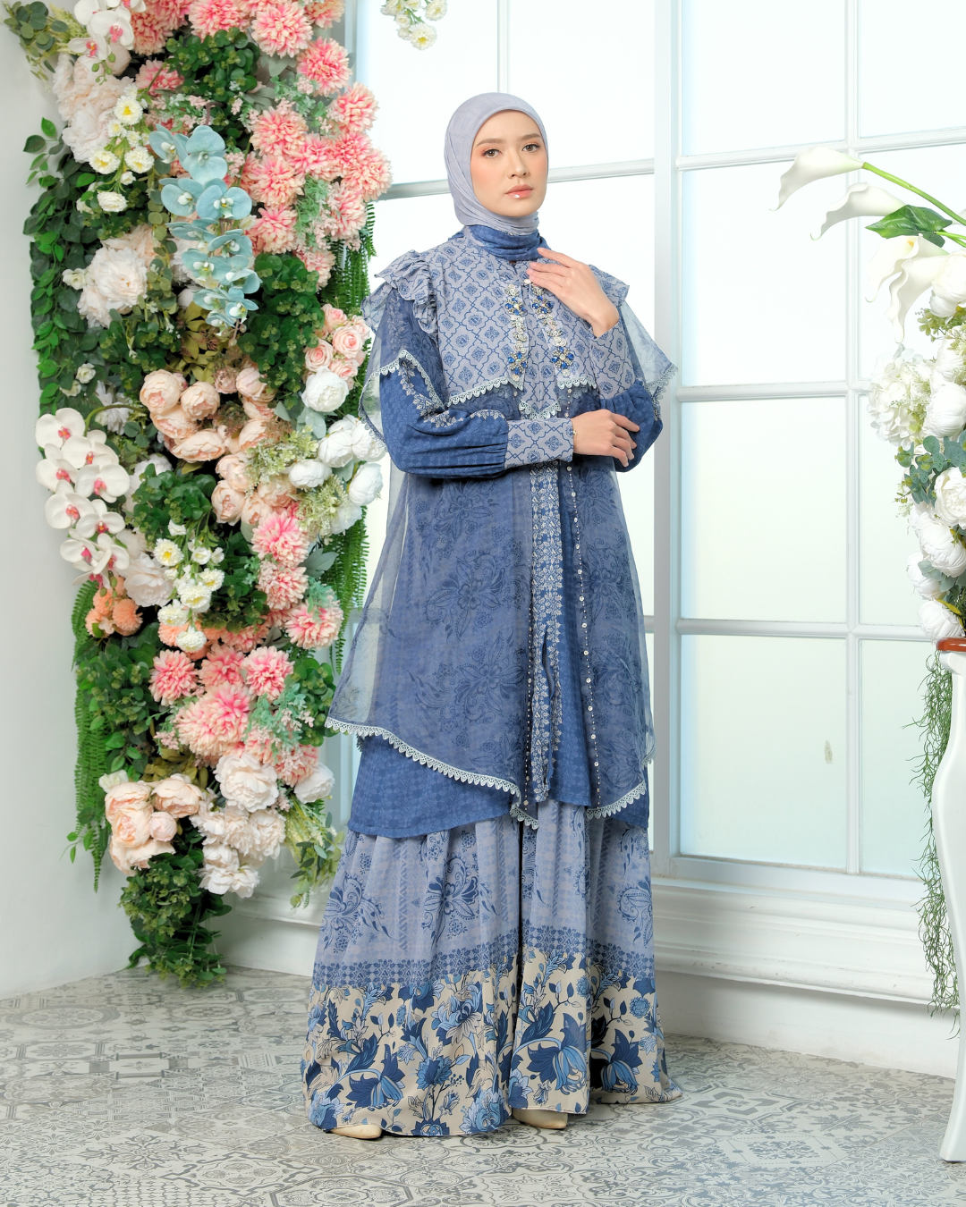 ELOURA DRESS - BLUE