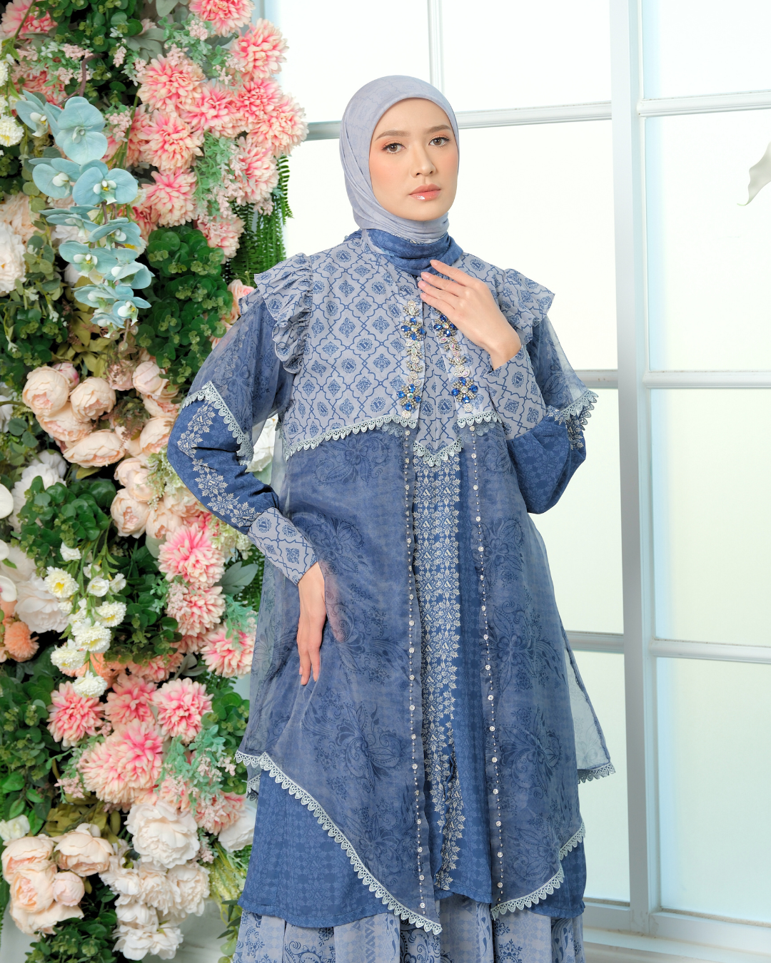 ELOURA DRESS - BLUE