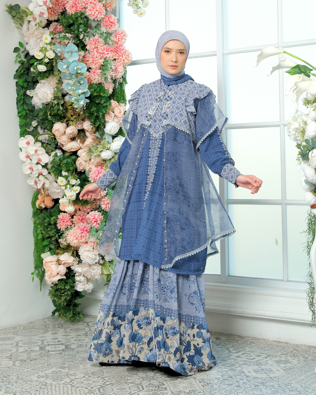 ELOURA DRESS - BLUE