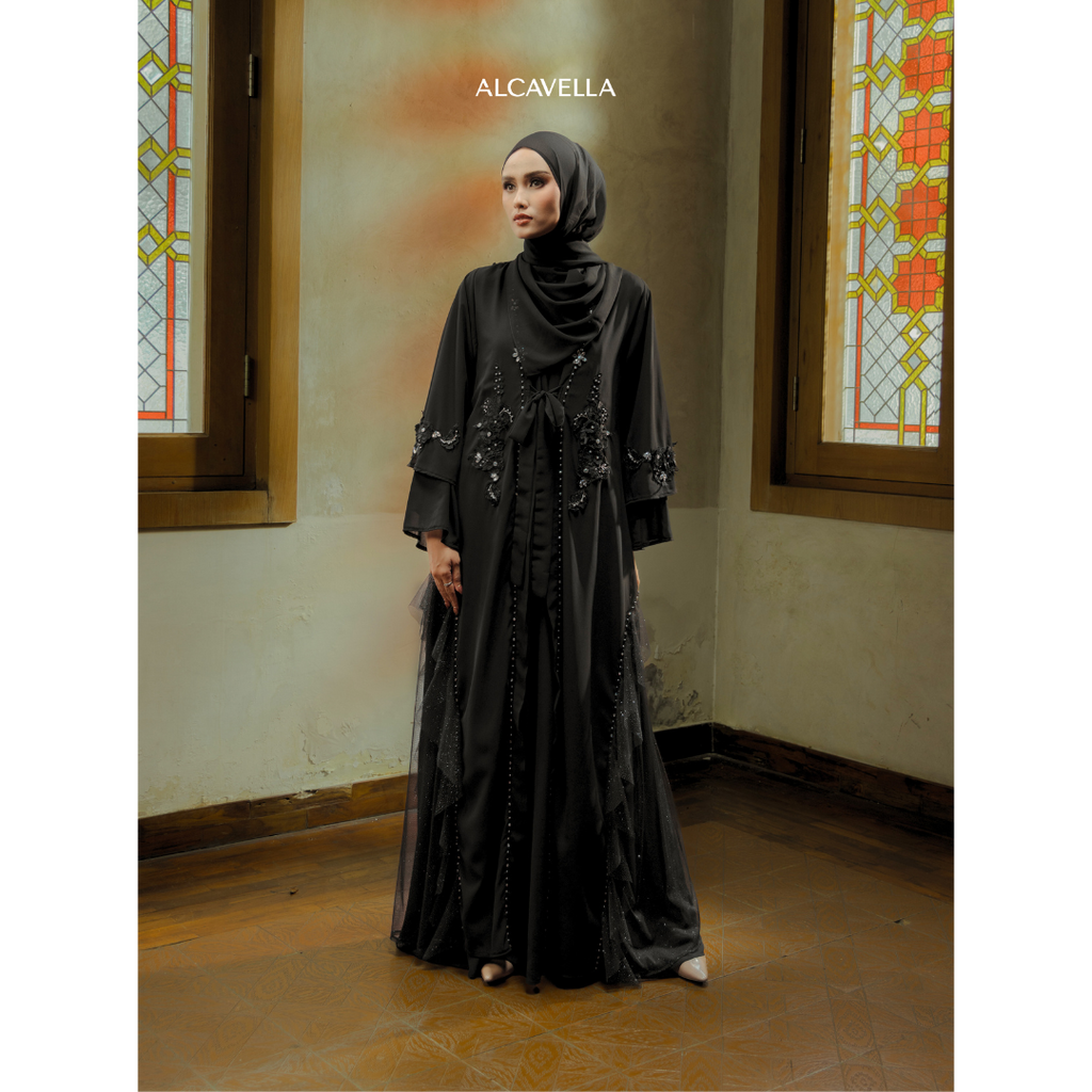 NADEEYA ABAYA - BLACK