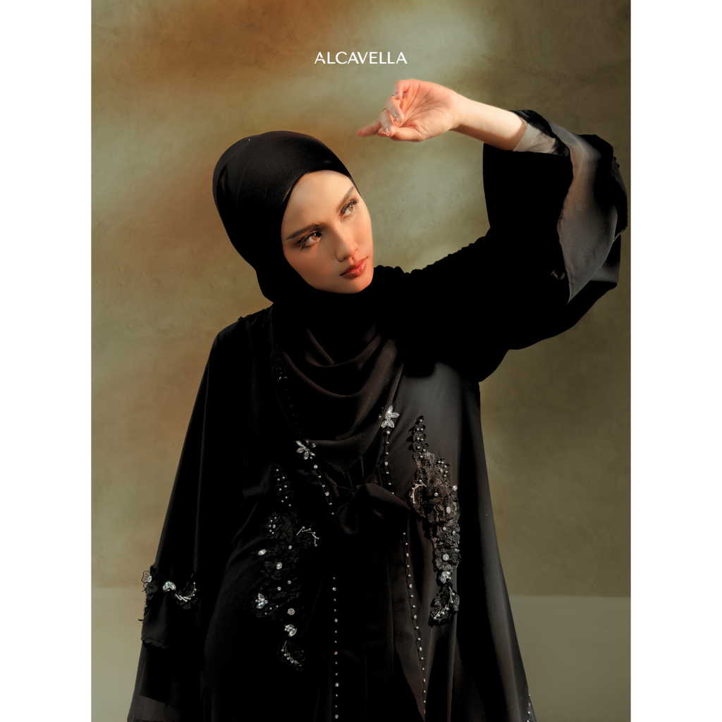 NADEEYA ABAYA - BLACK
