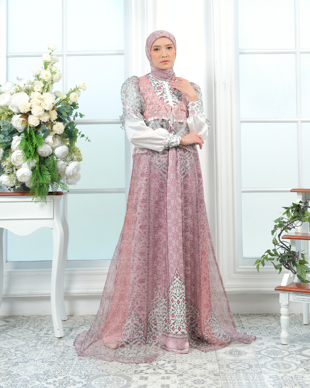ZYANA DRESS - DUSTY PINK