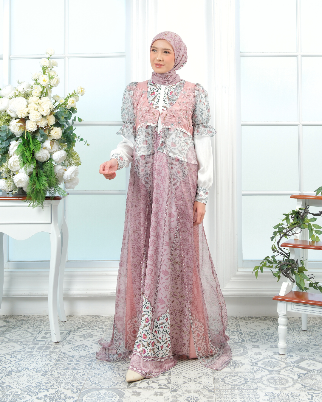 ZYANA DRESS - DUSTY PINK