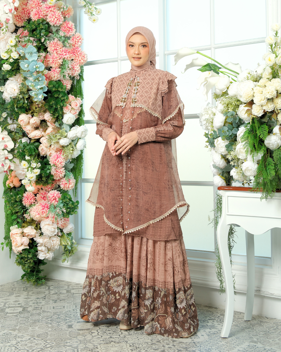 ELOURA DRESS - HAZEL MIST