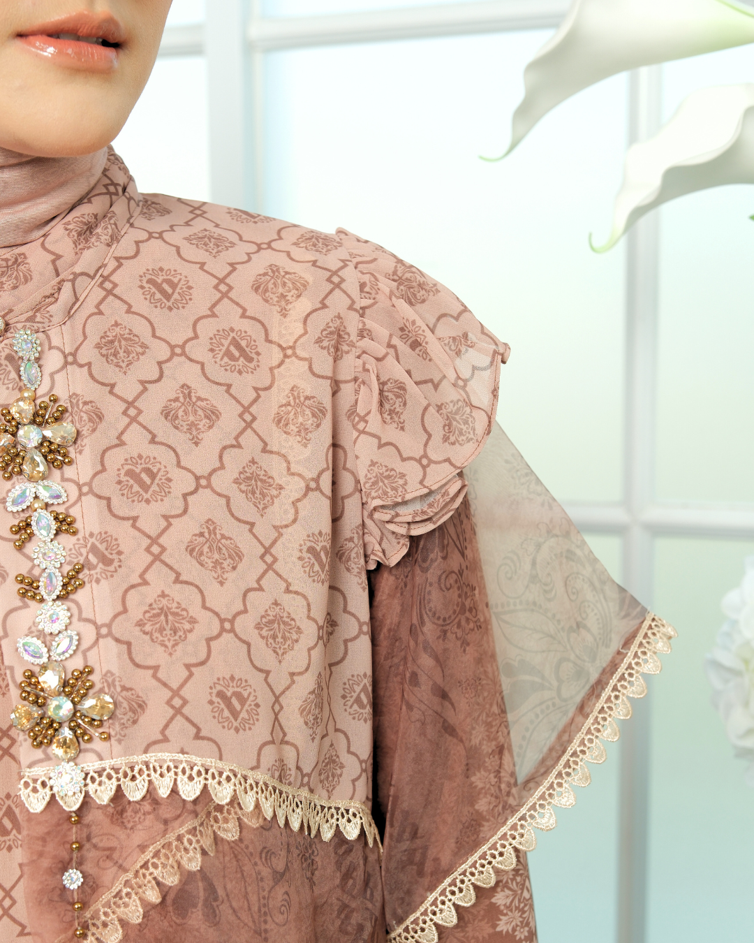 ELOURA DRESS - HAZEL MIST