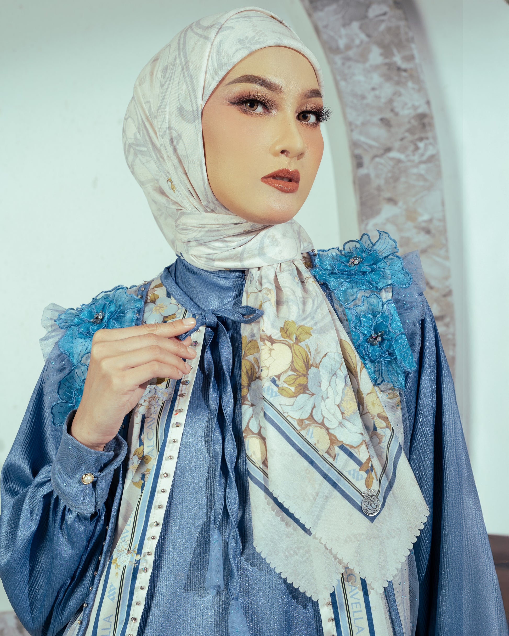 FLORENCIA SCARF - ROYALBLUE