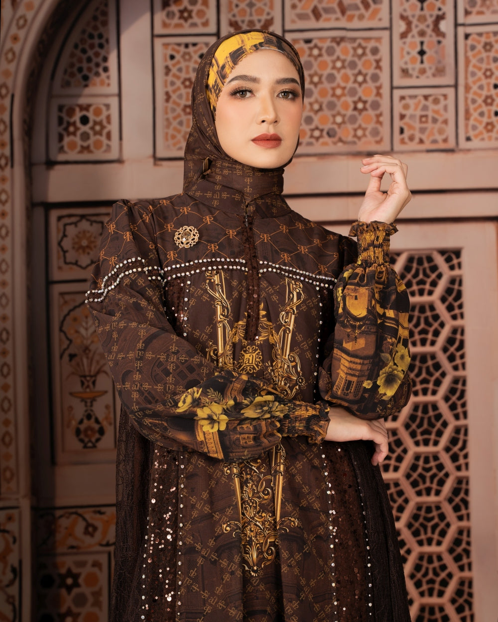 MAURAA DRESS - MAHOGANY