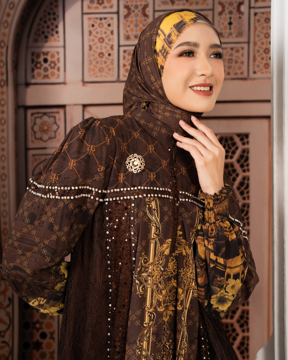 MAURAA DRESS - MAHOGANY