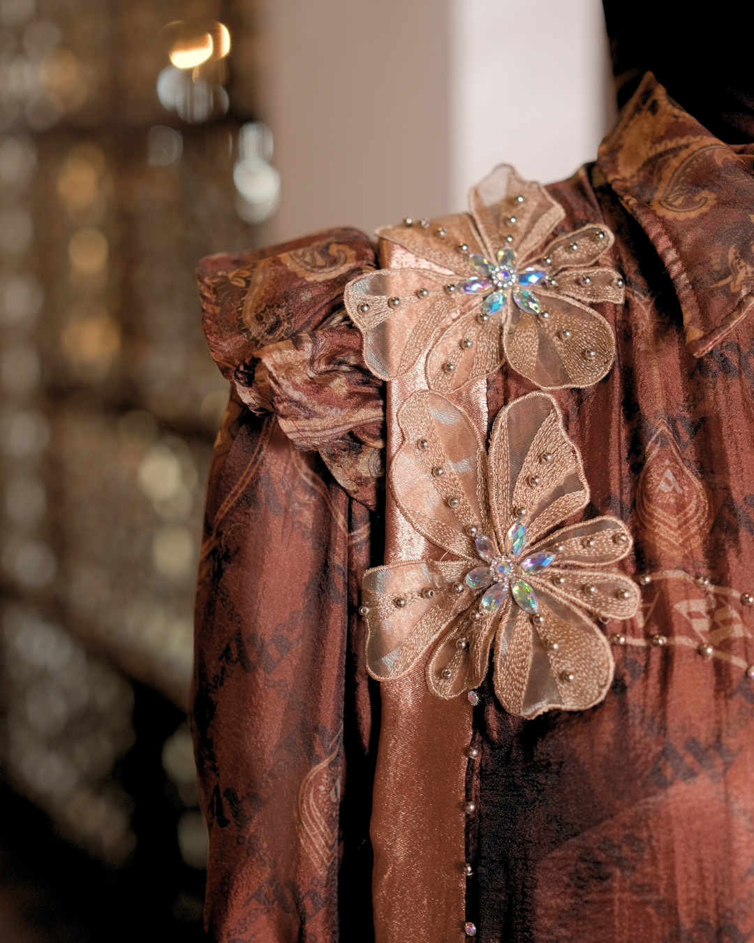 MAHEERA DRESS - MAHOGANY