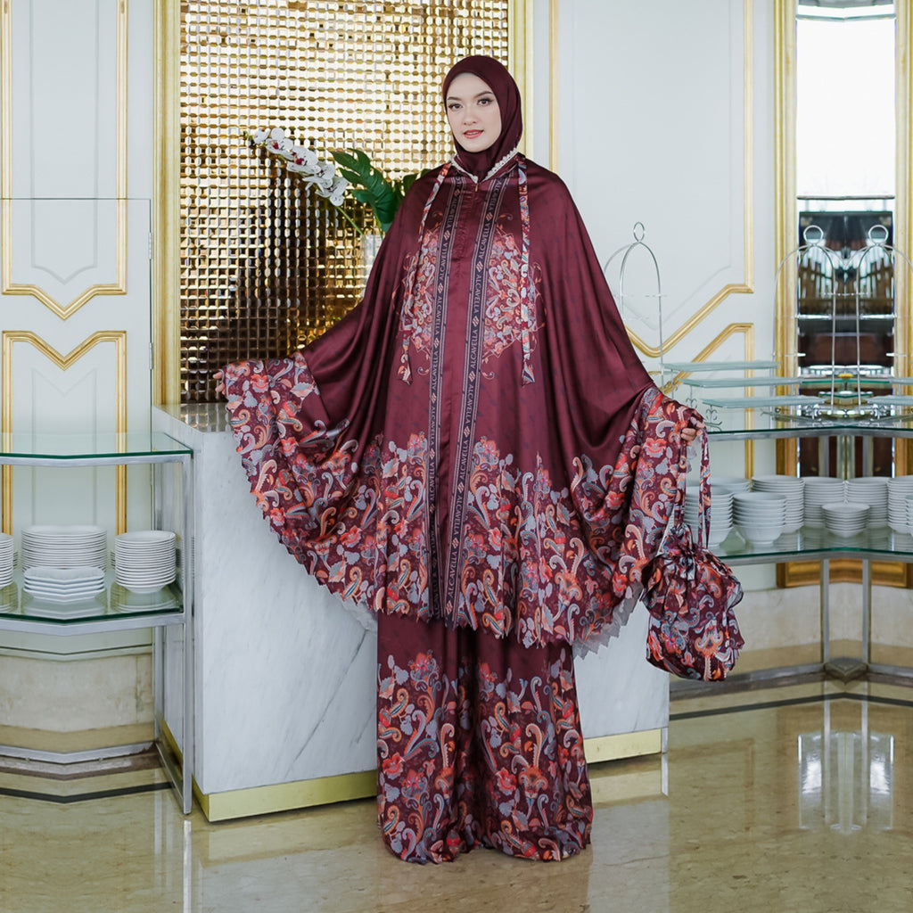 ZAURA MUKENA - CINNAMON BROWN