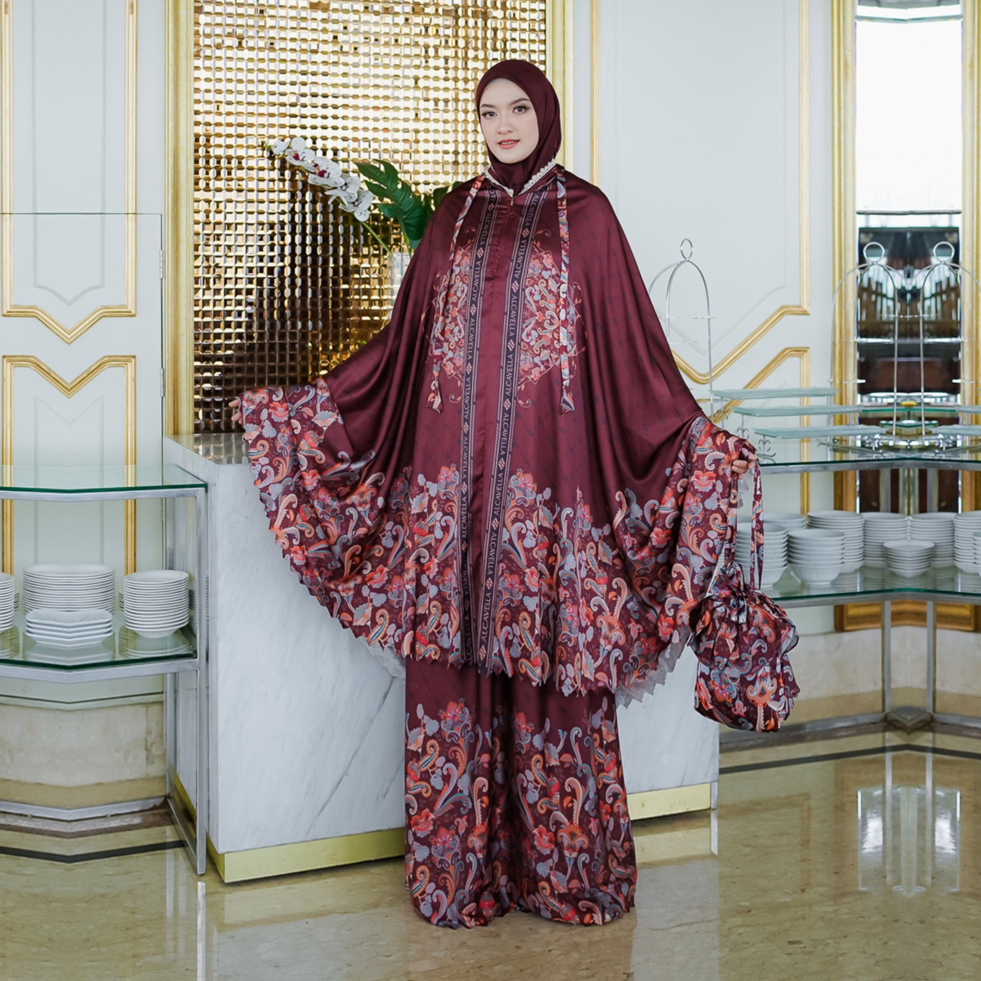 ZAURA MUKENA - CINNAMON BROWN
