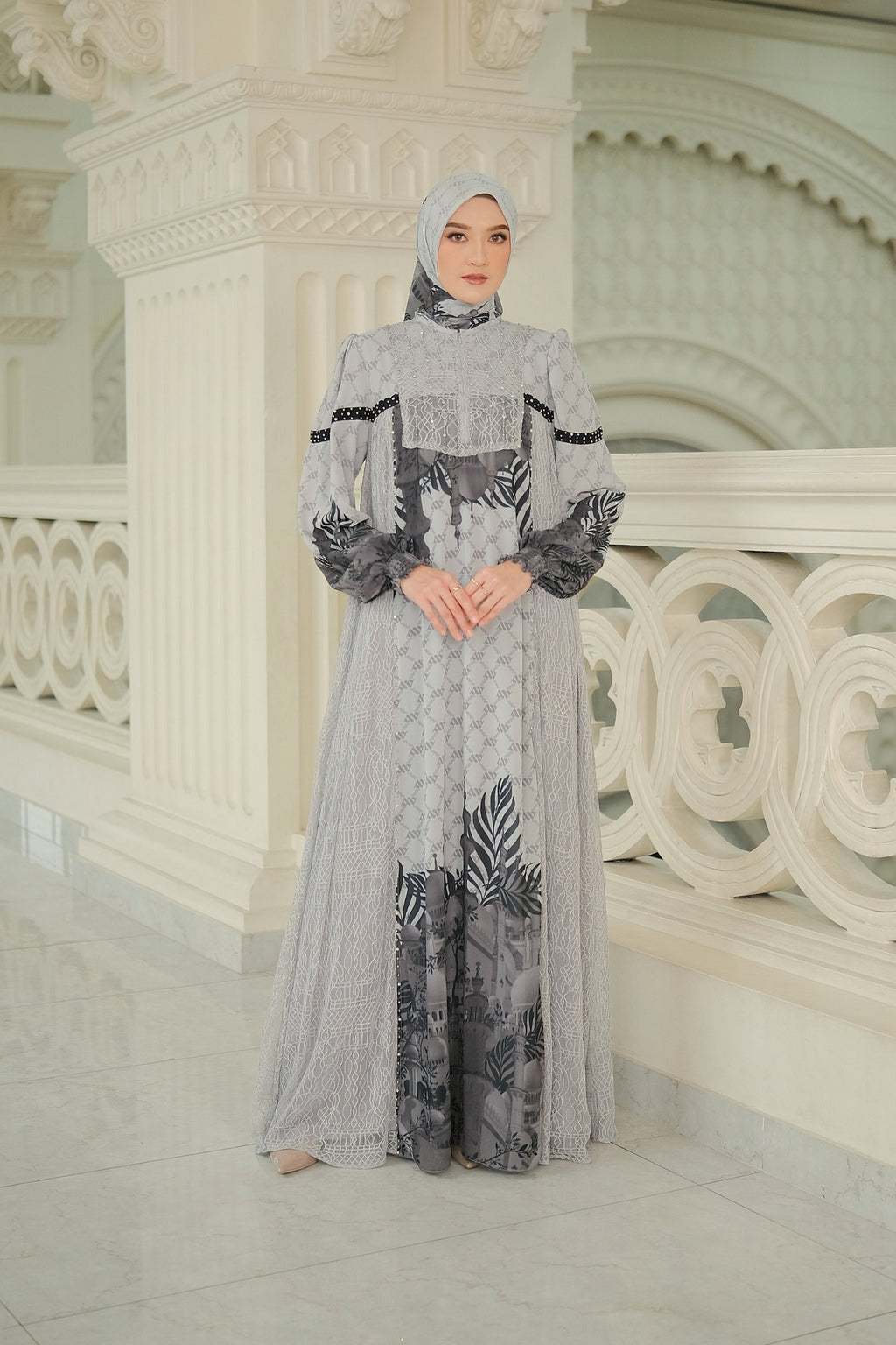 MAYESHA DRESS - GREY