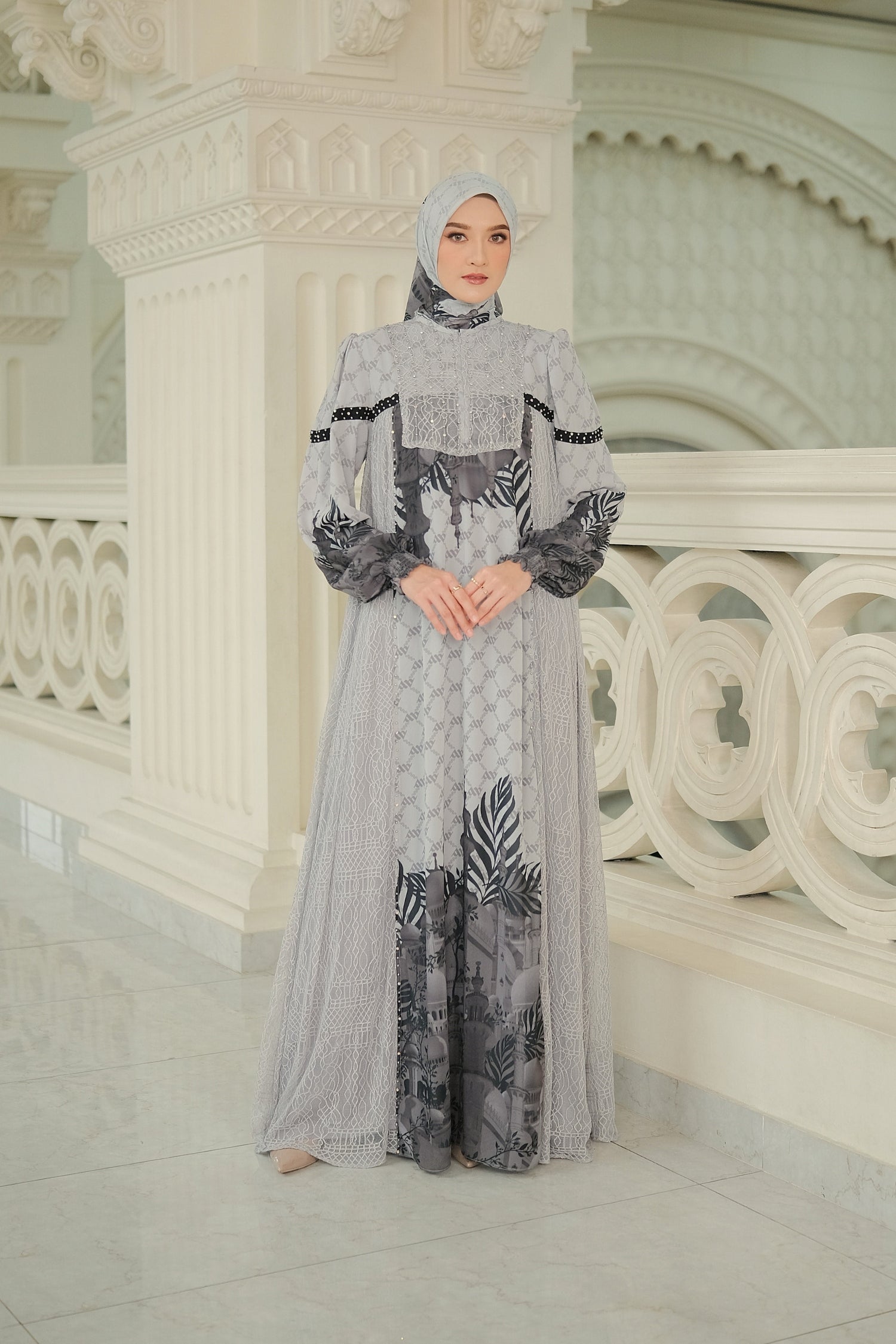 MAYESHA DRESS - GREY