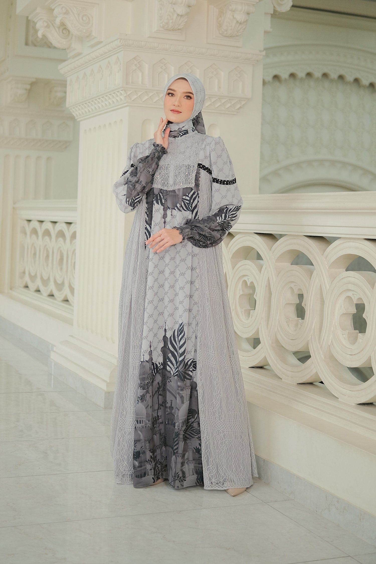 MAYESHA DRESS - GREY