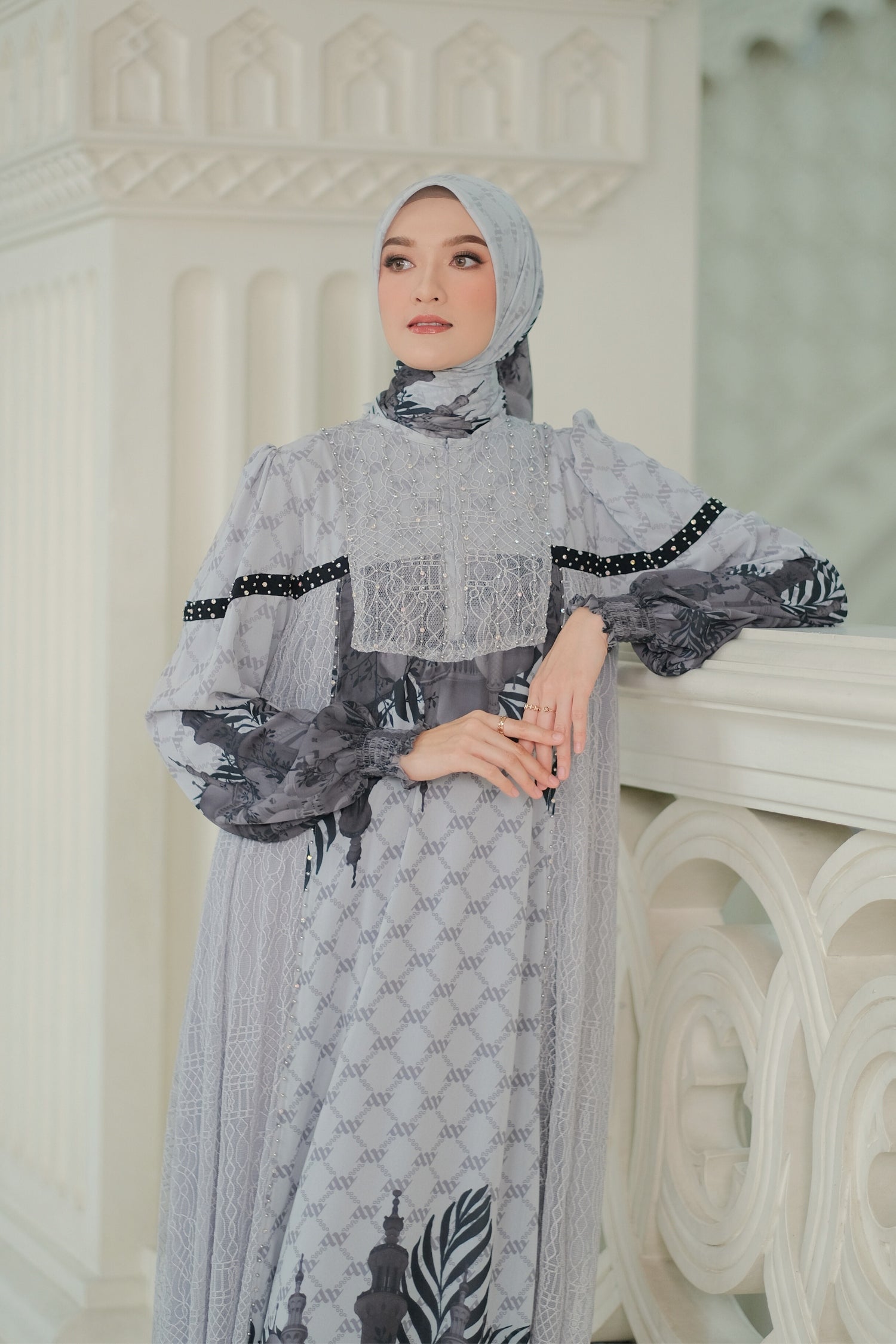 MAYESHA DRESS - GREY