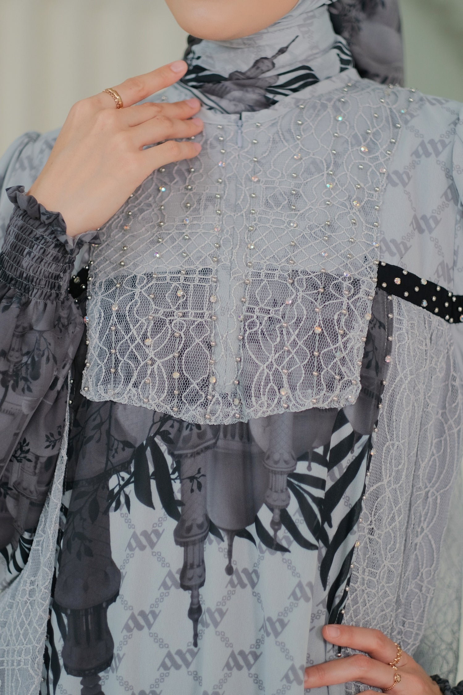 MAYESHA DRESS - GREY