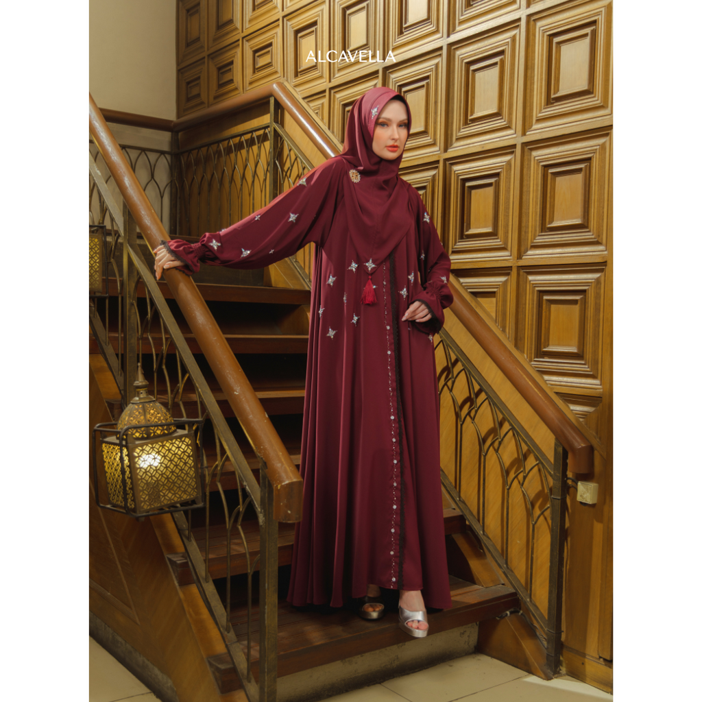 NAMEERA ABAYA - MAROON