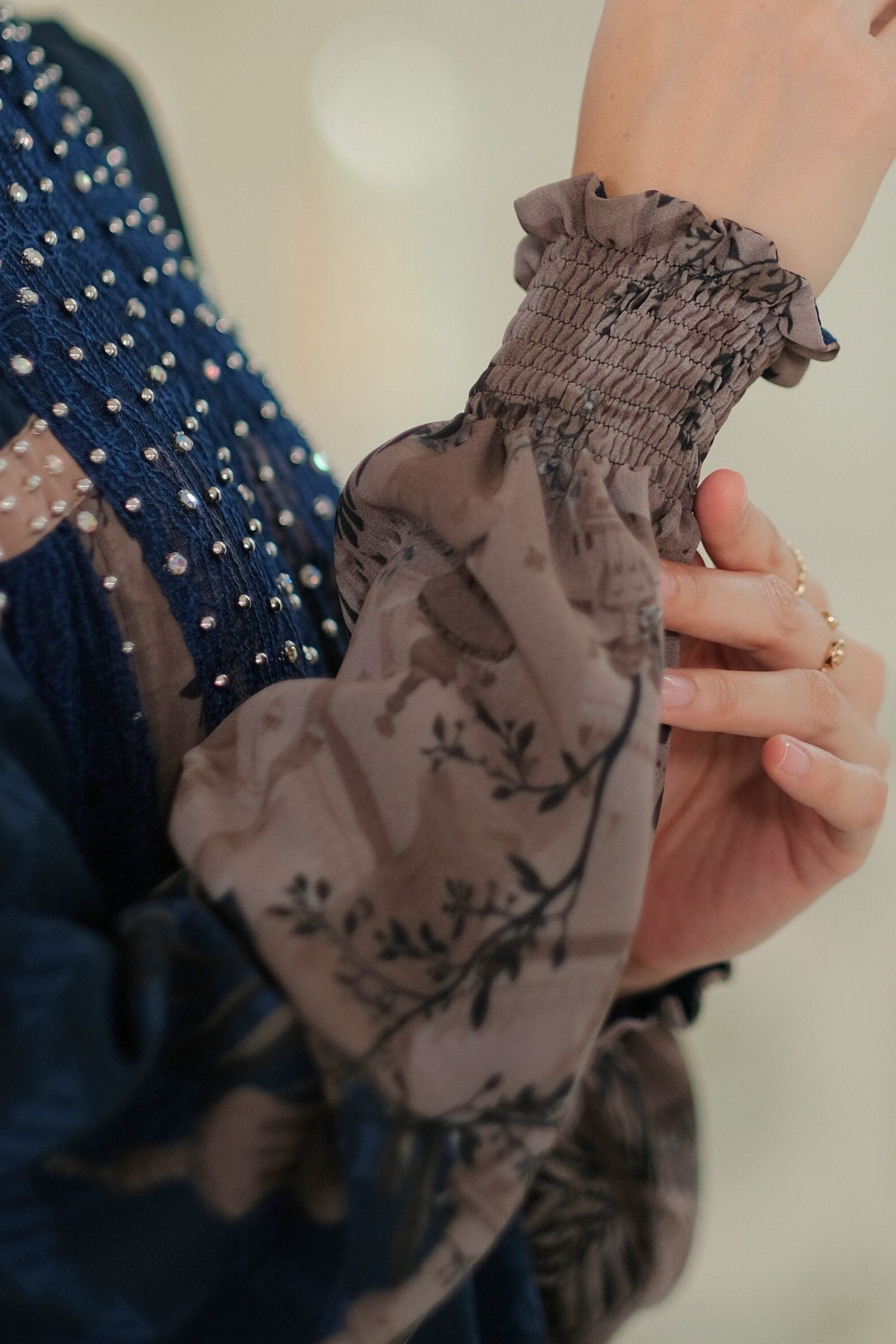 MAYESHA DRESS - NAVY