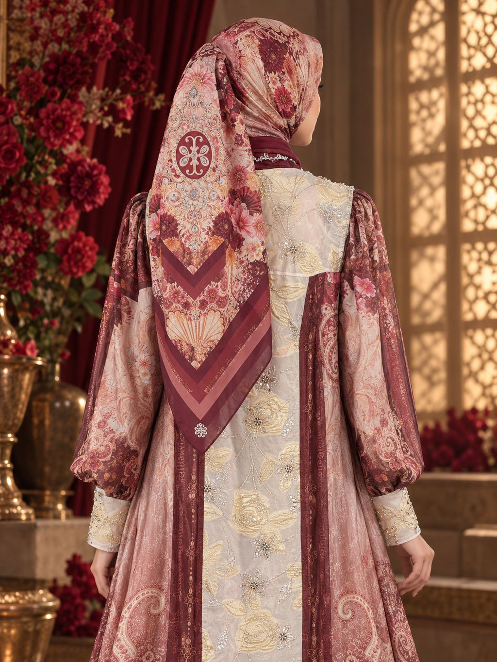 NAYRAA DRESS - MAROON