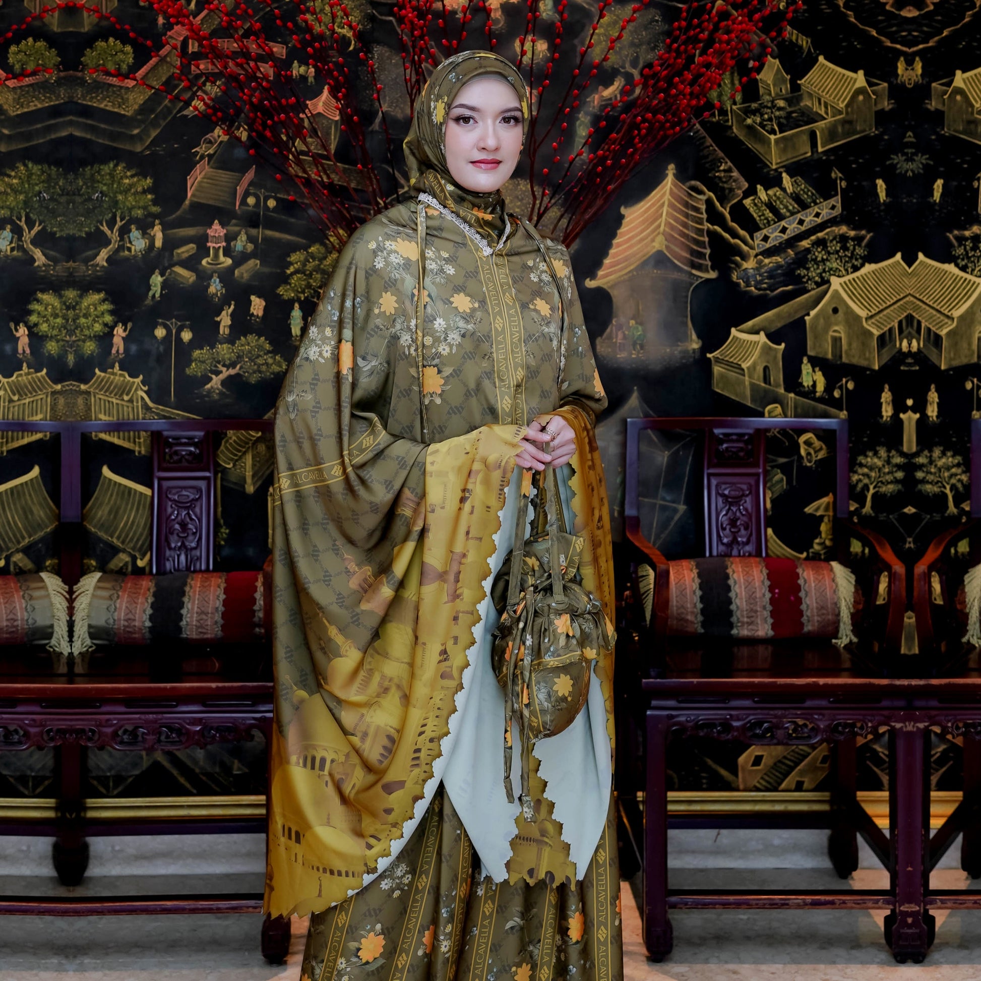 MAHEERA MUKENA - OLIVE