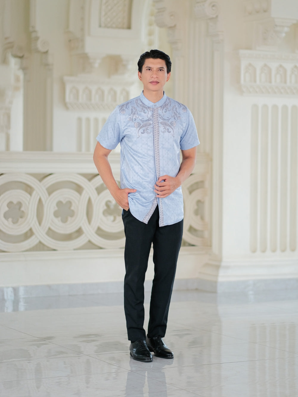 RAYAAN KOKO LENGAN PENDEK - ASH GREY