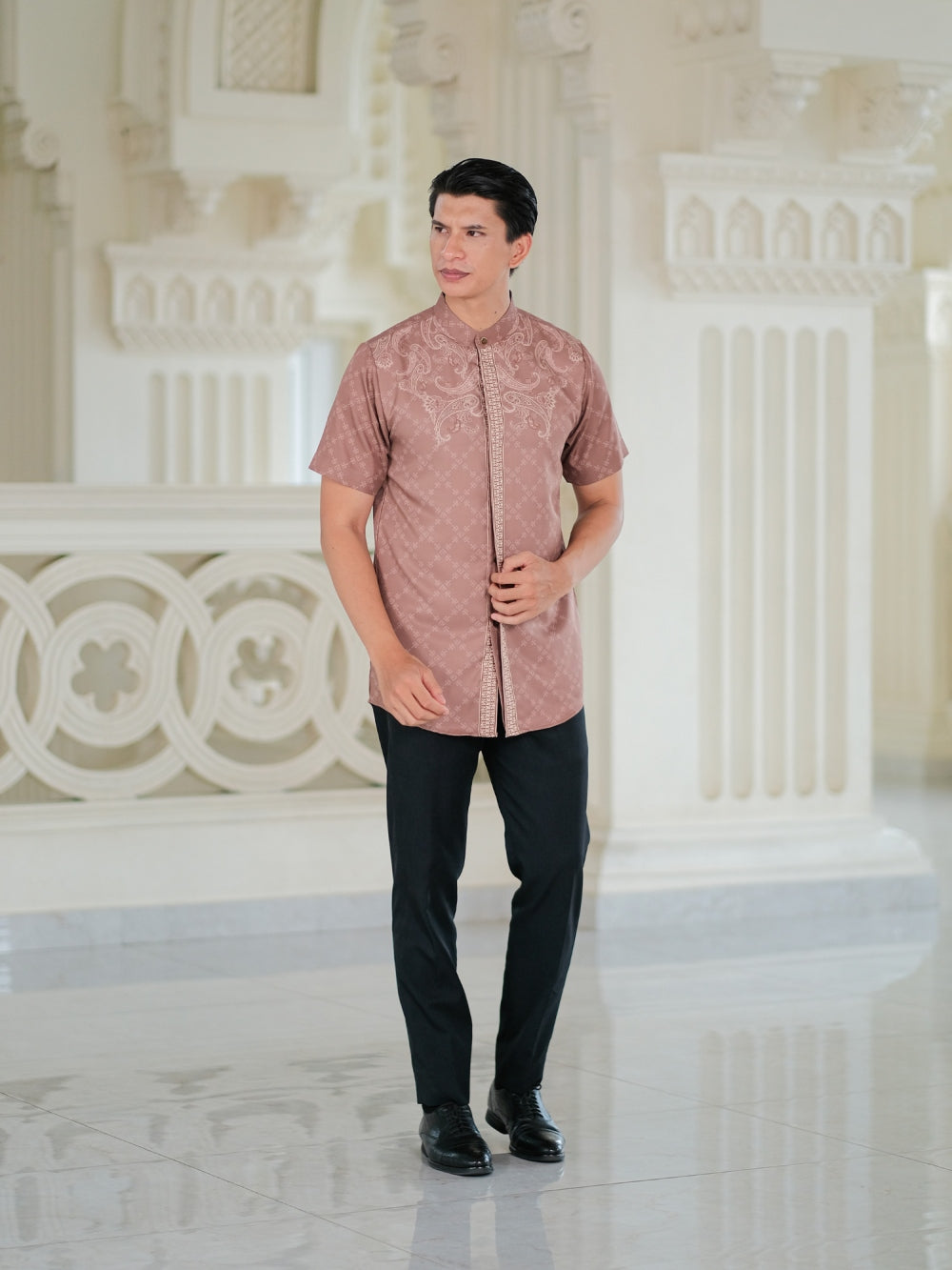 RAYAAN KOKO LENGAN PENDEK - MOCHA BROWN