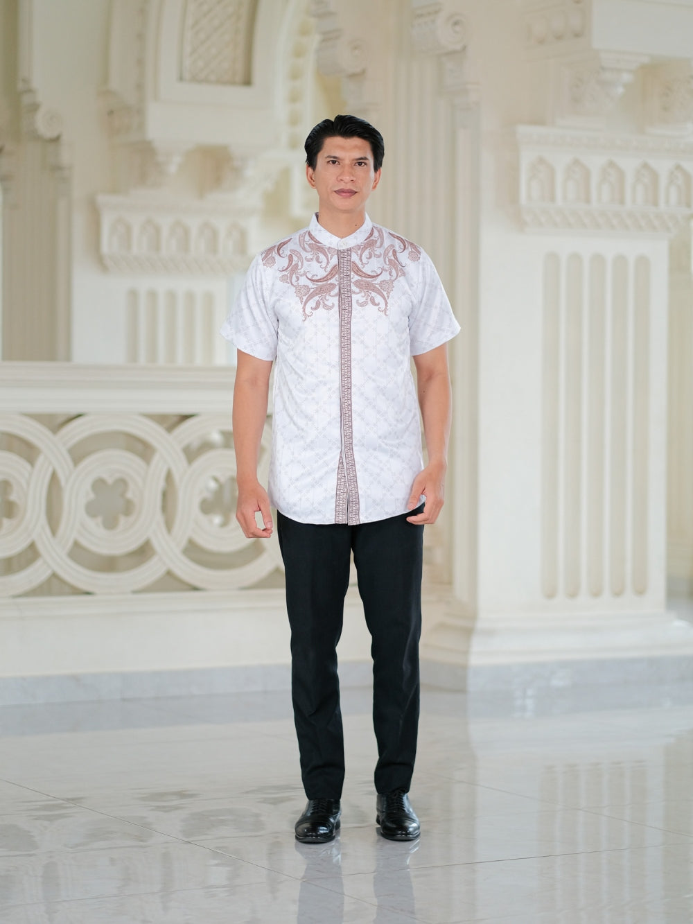 RAYAAN KOKO LENGAN PENDEK - POWDER MOCHA