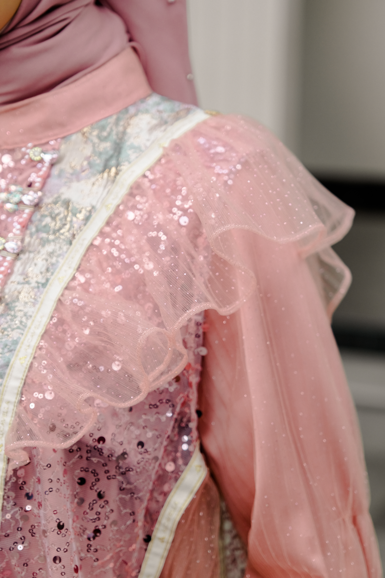 SHARADIVA AYARAA DRESS - DUSTYPINK