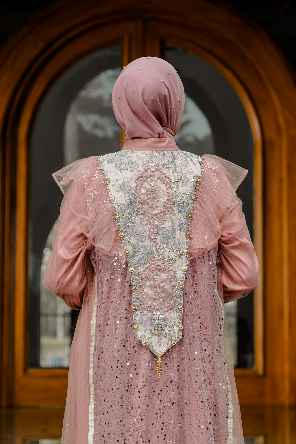 SHARADIVA AYARAA DRESS - DUSTYPINK