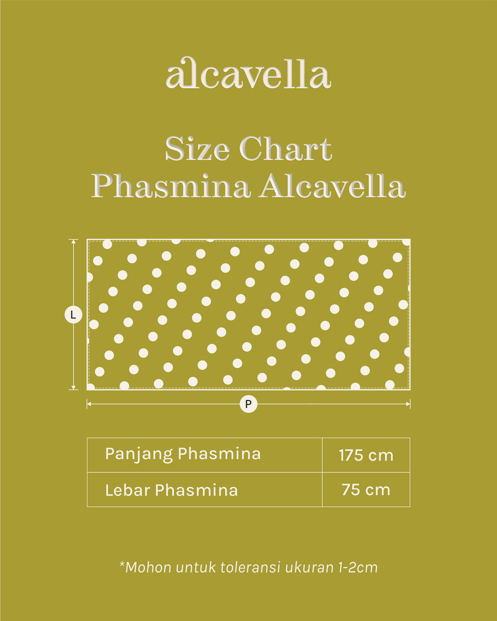 PASHMINA POLKA - BROKENWHITE