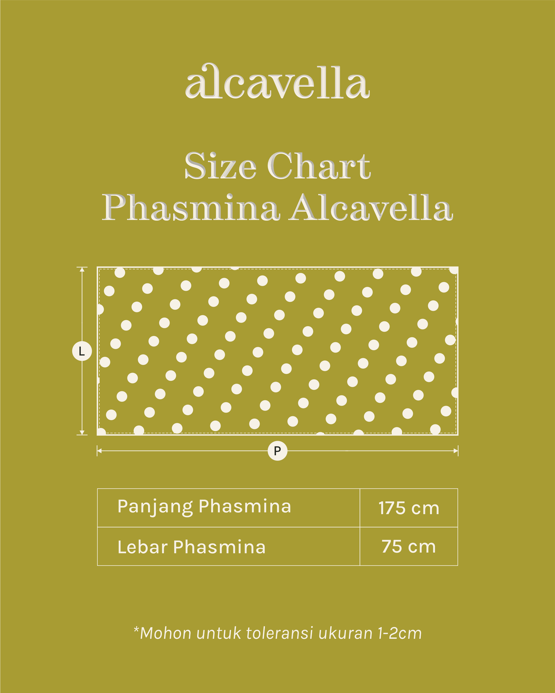 PASHMINA POLKA - BROKENWHITE