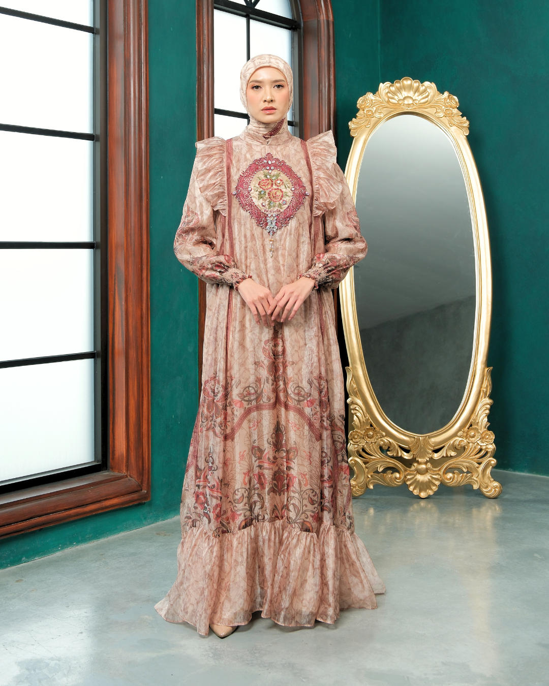 ELVARA DRESS - SOFT SAND